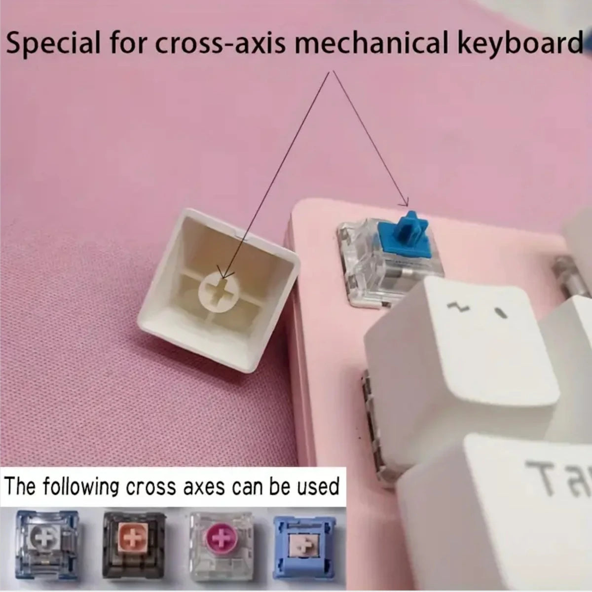 DIY Strawberries/Watermelon/Avocado Keycaps Translucent Fruit Series Resin Keycap Cross Axis Mechanical Keyboard Accessories